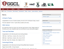 Tablet Screenshot of ggclsports.com